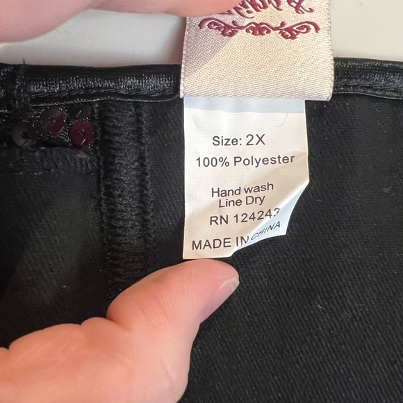 Hips and Curves black sequin corset Sz 18 20 2x - Picture 9 of 10